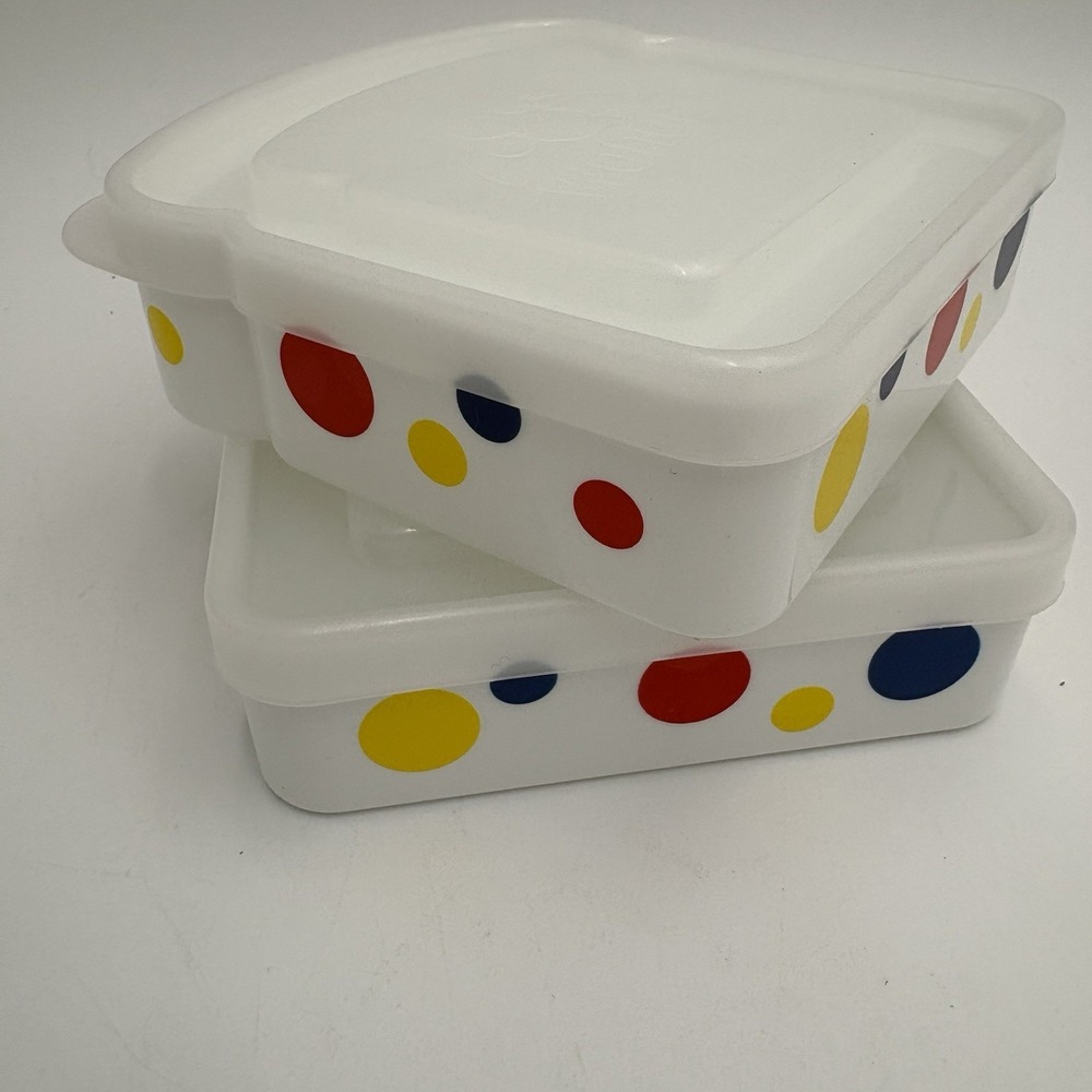 Vintage Wonder Bread Sandwich Containers Set Of 2 Clean - Picture 7 of 7